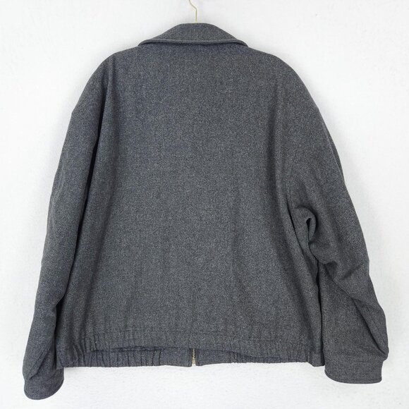 Pendleton Jacket Mens 2XL Gray Wool Thinsulate Vintage USA Bomber Harrington - Picture 16 of 16